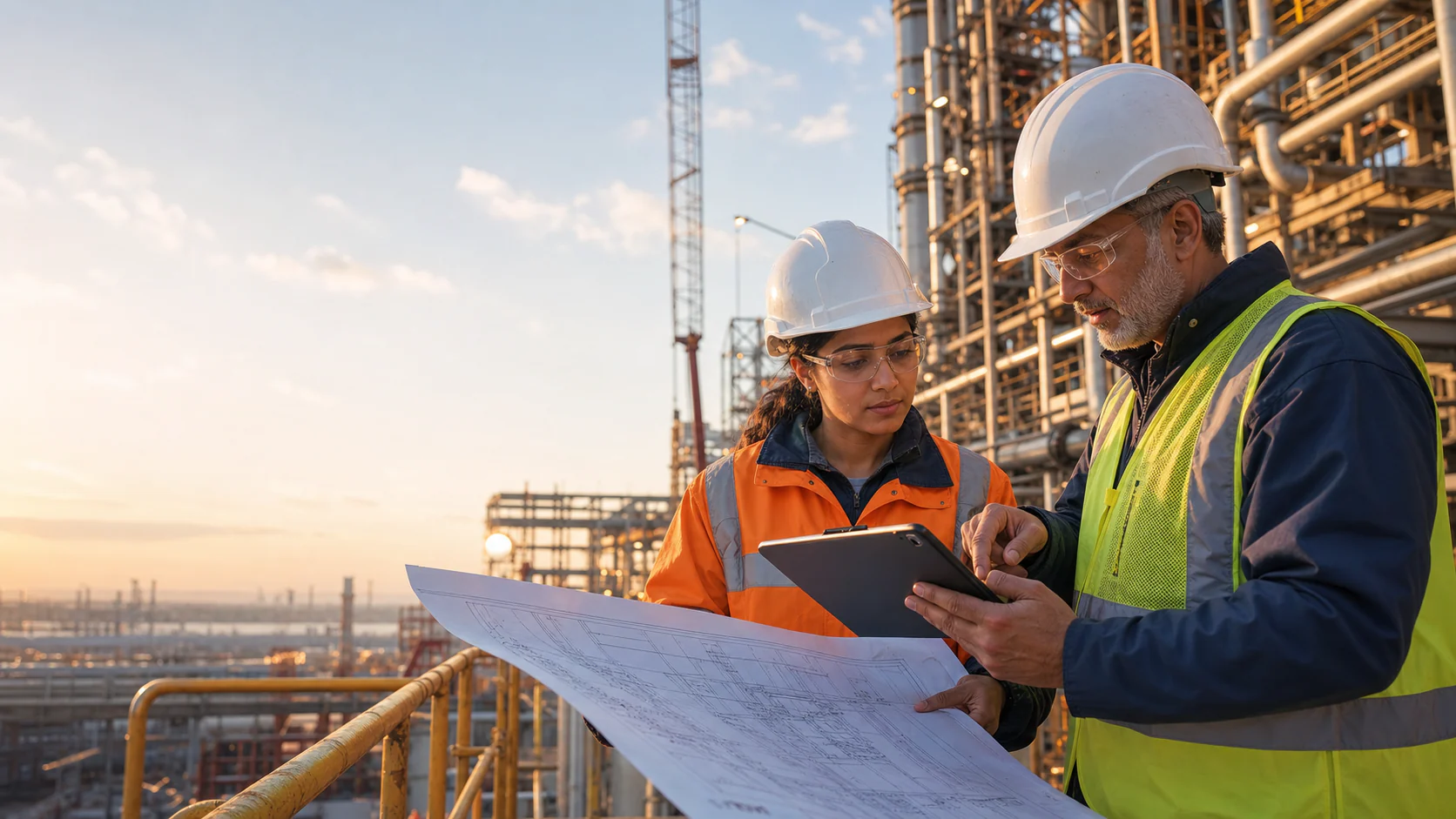Large industrial project site representing complex customer delivery